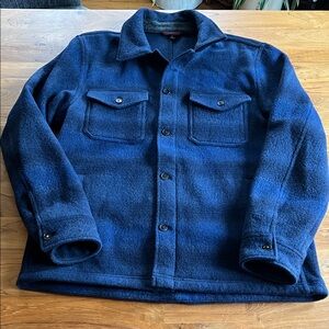 Bonobos Deep Blue Wool Shirt Jacket
